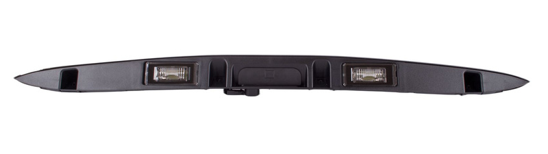 MINI CLUBMAN / CLUBVAN R55 07-14 listwa blenda podświetlenia tablicy rejestracyjnej z mikroprzełącznikiem otwierania tylnej klapy CZARNA