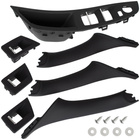 BMW 5 F10 F11 09-17 zestaw uchwytów wewnętrznych drzwi przednich i tylnych 7 szt. KPL CZARNE - 1 otwór