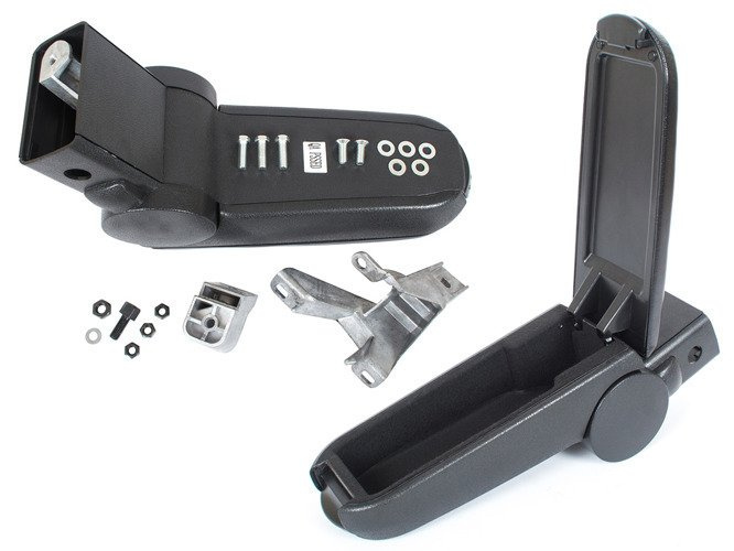 Seat Toledo II armrest set BLACK EKOLEATHER + mounting kit