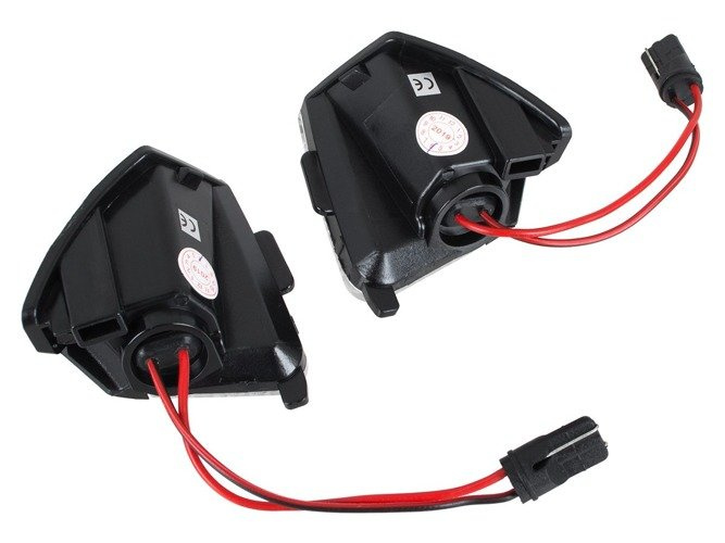 VW Eos Golf V VI Plus Jetta III Passat B5 B6 Sharan Skoda Superb lampki podświetlenia lusterek LED 2 szt. kpl.