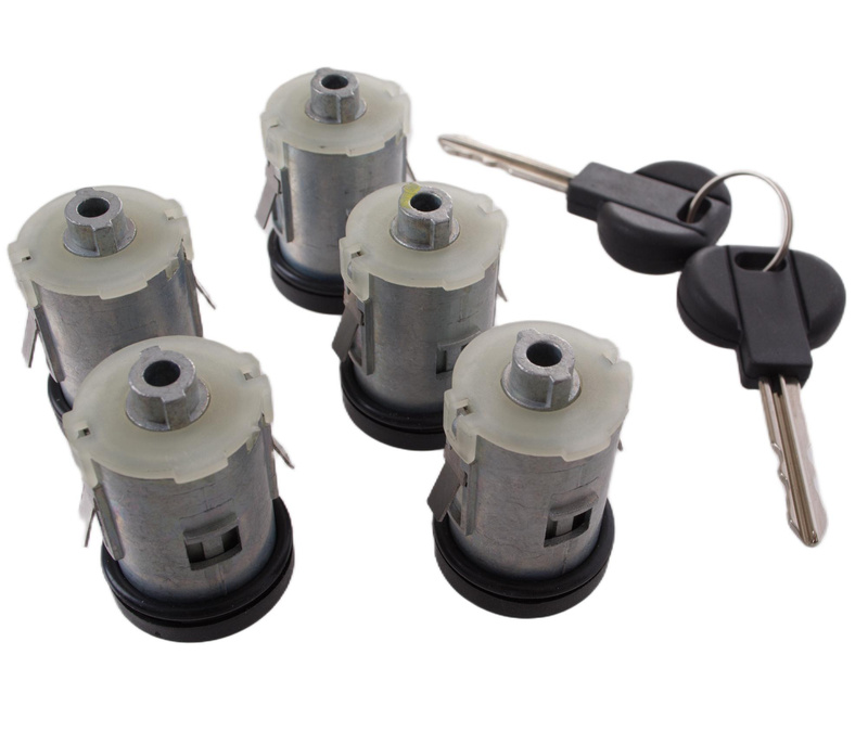 FIAT ULYSEE 94-03 wkładki zamków drzwi 5 szt. KPL