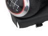 Audi A4 B8 07-15 Gear shift knob black + CHROM 6 speed + Gear Shift Lever Cover / Gear stick gaiter black