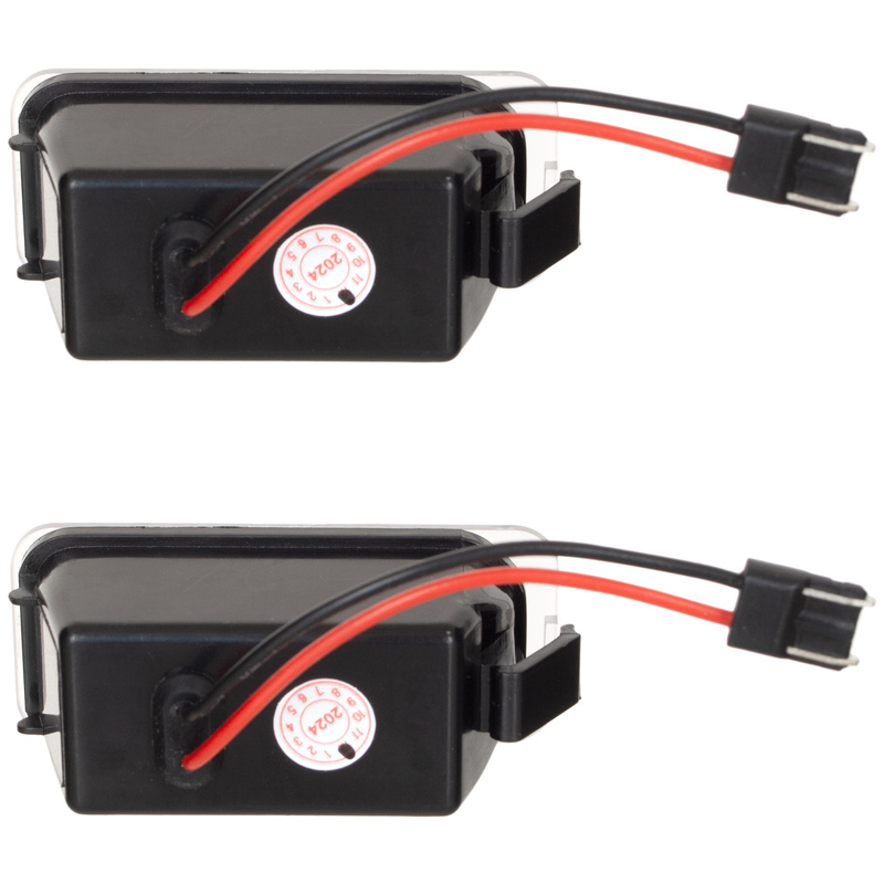 Ford C-MAX II Fiesta Mk7 Focus Mk2 FL Galaxy II Kuga Mondeo Mk4 S-MAX Licence plate light / lamp LED 2 pcs set