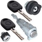 VW Golf V 03-09 wkładka stacyjki + wkładka zamka drzwi przednich lewych + wkładka schowka 3 szt. KPL