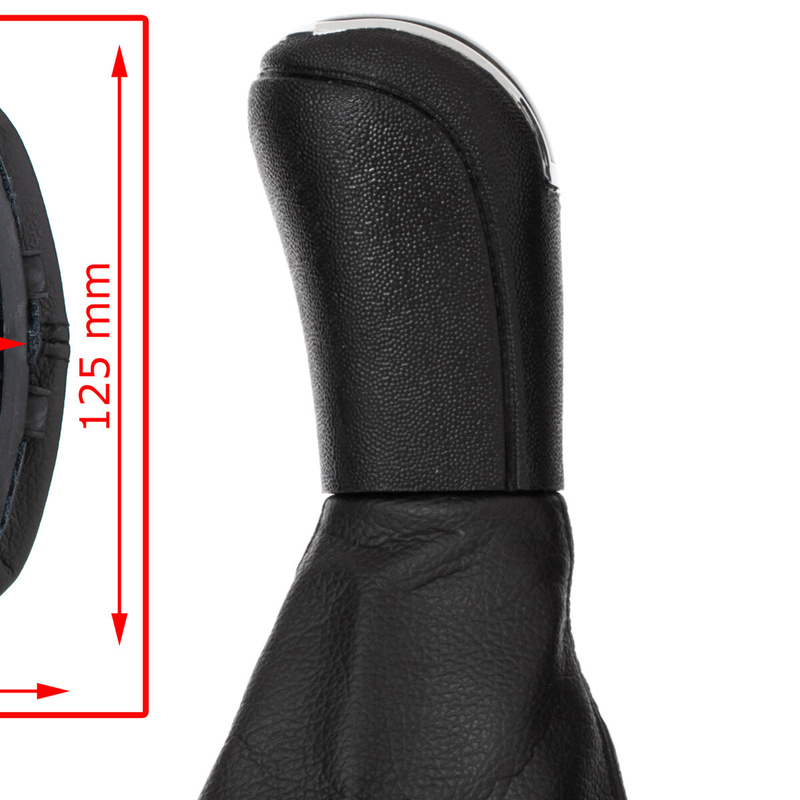 Skoda Fabia I 99-08 Gear shift knob BLACK + Lever Gaiter