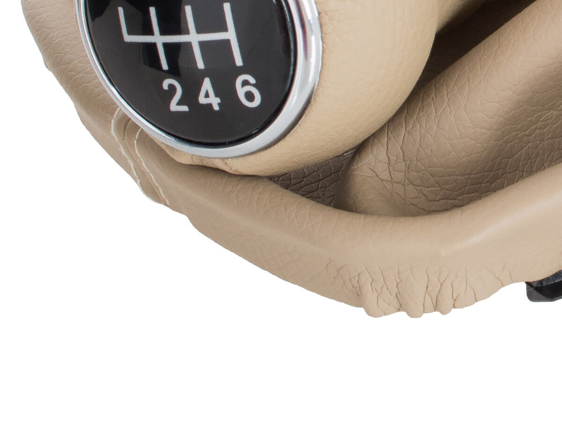 Audi A6 C5 97-04 Gear shift knob BEIGE + Lever Gaiter 6 Gears