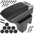 Ford Focus MK3 2014-2018 LIFT podłokietnik ze schowkiem CZARNA EKOSKÓRA + zestaw montażowy