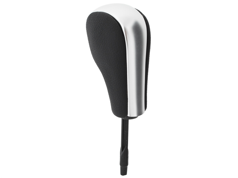 BMW Z4 E89 09-16 AUTOMATIC Gear shift knob black + SILVER - SHORT SELECTOR