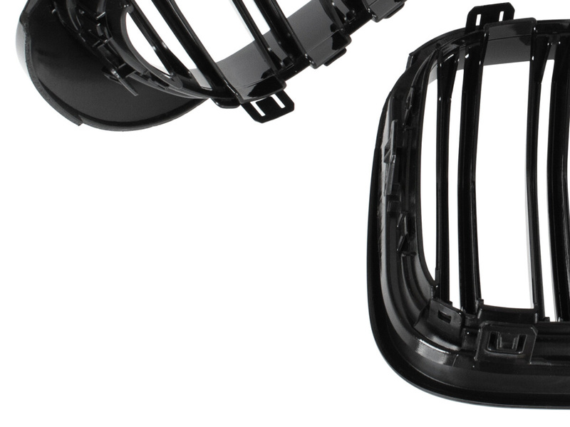 BMW F25 X3 2010- Radiator grill / air intake Left + Right set BLACK MAT