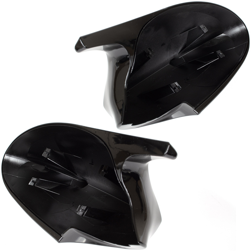 BMW 3 E90 E91 E92 E93 05-09 nakładka lusterka BLACK GLOSSY lewa + prawa 2 szt. KPL