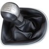 Seat Altea 2004- Gear shift knob BLACK-BEIGE + Lever Gaiter with frame CHROM 6 Gears