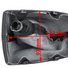 Audi A4 B8 07-15 Gear shift knob BLACK 6 Gears + Lever Gaiter BLACK