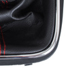 VW Golf V Plus 05-08 gałka zmiany biegów + CZARNY mieszek z CZERWONĄ nitką i ramką CHROM 5 BIEGÓW