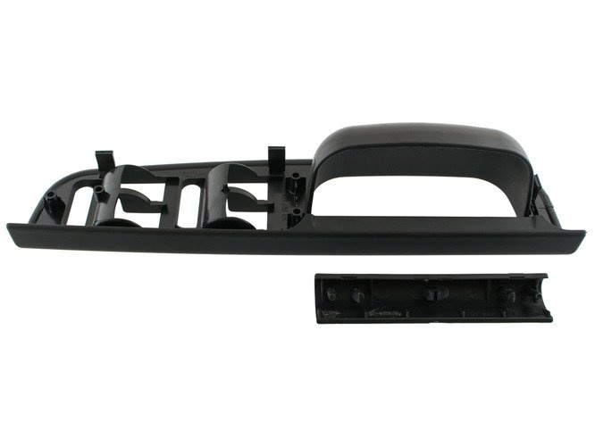 VW Golf IV 97-03 Door handle / grip BLACK front Left + Plug / cover
