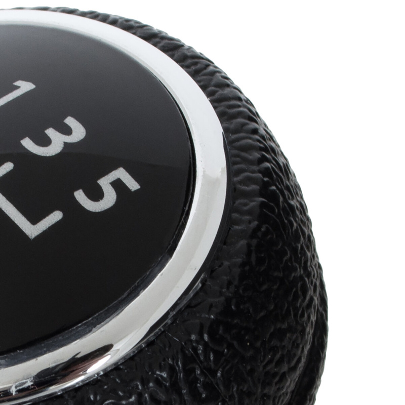 VW T5 / T6 03-11 Gear / gearbox knob BLACK + SILVER RING + BLACK LID 5+R 7H0711113