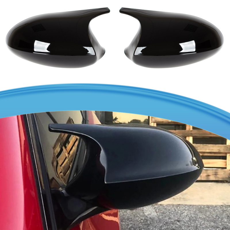 BMW 3 E90 E91 E92 E93 05-09 nakładka lusterka BLACK GLOSSY lewa + prawa 2 szt. KPL