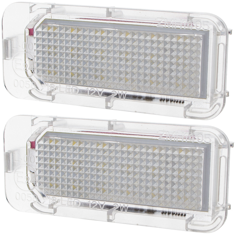 Ford C-MAX II Fiesta Mk7 Focus Mk2 FL Galaxy II Kuga Mondeo Mk4 S-MAX Licence plate light / lamp LED 2 pcs set