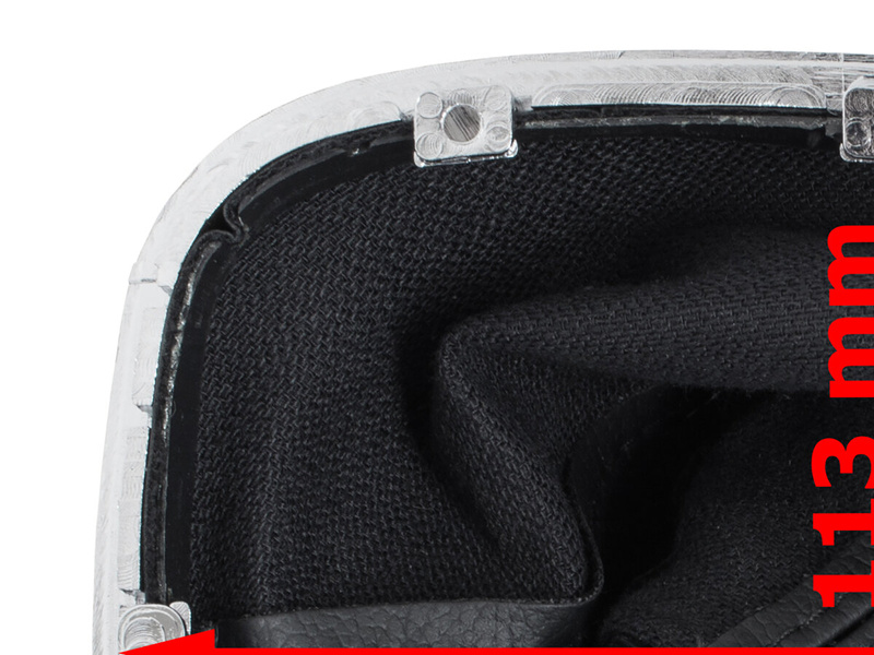 Vauxhall / Opel Corsa D 2006- Gear shift knob BLACK + Lever Gaiter 5 Gear