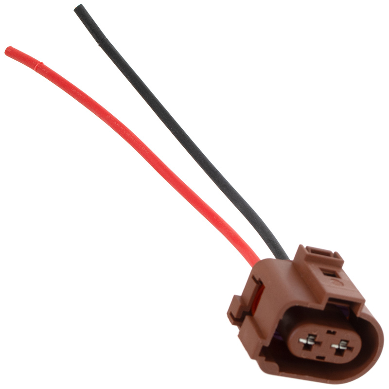 Audi A6 C6 04-11 wiązka przewodów z wtyczką do silniczka tylnego zacisku hamulcowego BRĄZOWA 2 PIN