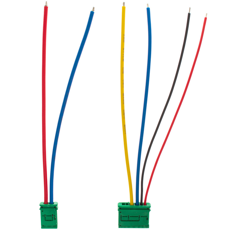 Renault Twingo II Blower motor Resistor Wiring harness 6441L1 (2 pin + 4 pin) 2pcs set