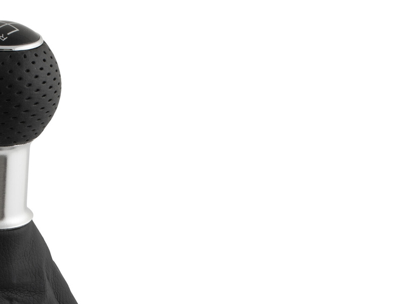 Audi A4 B7 04-08 Gear shift knob BLACK + Lever Gaiter BLACK S-Line