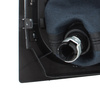 VW CADDY 04-09 Gear / gearbox knob BLACK + SILVER RING + BLACK LID 6+R + Lever Gaiter WITH CHROME FRAME