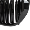BMW 7 G11 G12 2015- atrapy między reflektory (nerki) lewa + prawa kpl. BLACK GLOSSY DOUBLE BAR