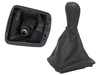 Skoda Octavia II 2004- Gear shift knob + Lever Gaiter with frame SILVER 6 Gears