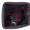 SKODA OCTAVIA MK2 II 04-11 Gear / gearbox knob BLACK + CHROME LID 5+R + LEATHER Lever Gaiter WITH FRAME
