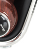 VW GOLF MK4 IV 98-05 Gear / gearbox knob WOOD IMITATION + SILVER RING + BLACK LID 5+R + Lever Gaiter WITH CHROME FRAME (12MM)