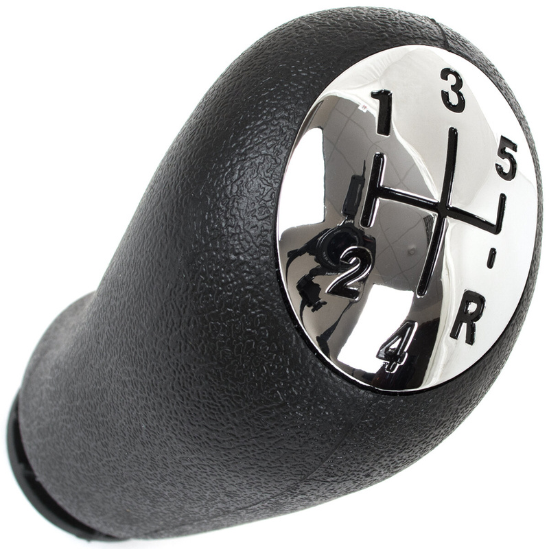 Renault Clio III 05-09 Gear shift knob CHROM, BLACK SCHEME
