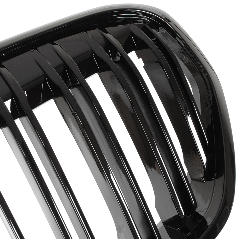 BMW X1 F48 19-22 atrapa między reflektory (nerki) BLACK GLOSSY DOUBLE BAR