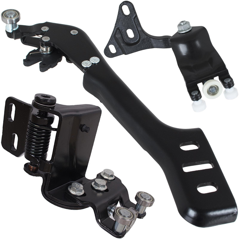 Ford Custom 2012- wózek drzwi bocznych przesuwnych prawych DÓŁ + ŚRODEK kompletny + GÓRA 3 szt. KPL