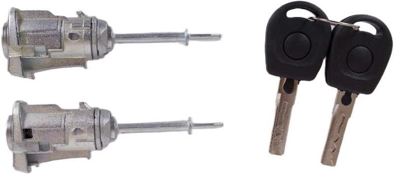 Seat Cordoba II 02-08 wkładka zamka drzwi przednich lewa + prawa 2 szt. KPL