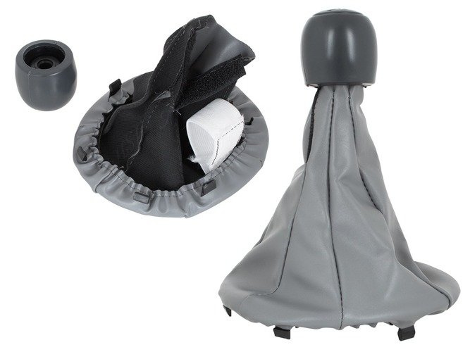 Fiat Panda 2003- Gear shift knob GREY + Lever Gaiter 5 Gear