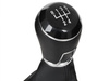 VW Polo V 6R 2009- Gear shift knob BLACK + Lever Gaiter with frame CHROM 5 Gear