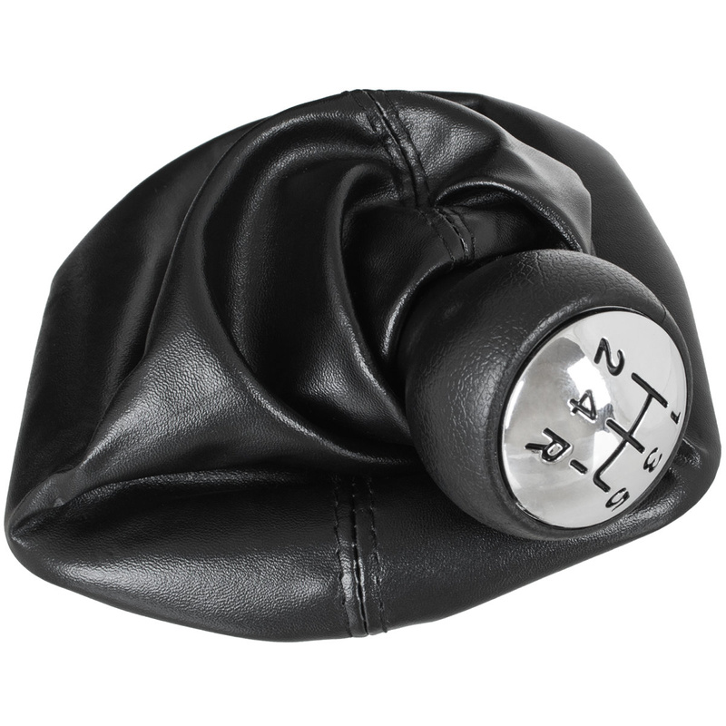 CITROEN C5 Gear / gearbox knob BLACK + CHROME CAP + LEVER GAITER 5+R 