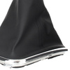 VW GOLF MK4 IV 98-05 Gear / gearbox knob BLACK + SILVER RING + CHROME LID 5+R + Lever Gaiter (22mm DIAMETER)