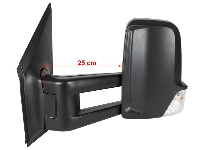 Mercedes Sprinter 2005- Mirror / rear-view exterior mirror  electric adjusted, heated Long arm 25 CM left