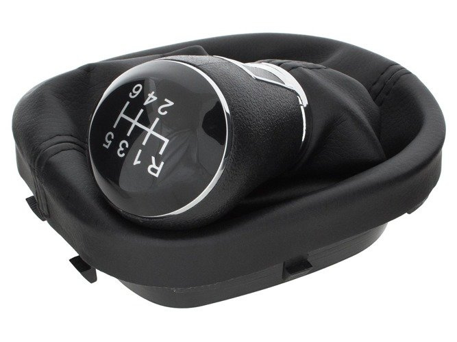 VW Caddy III FL 10-15 Gear shift knob + Gear Shift Lever Cover / Gear stick gaiter 6 speed