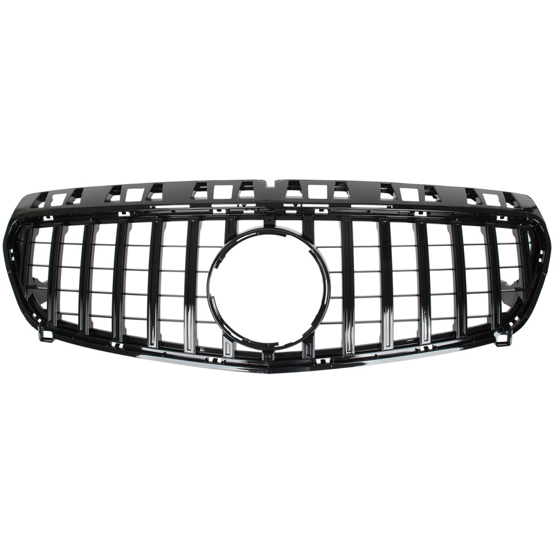 Mercedes KLASA A W176 12-18 atrapa między reflektory (grill) PANAMERICANA PIANO BLACK