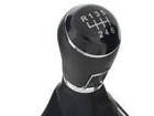 VW Golf VI 08-13 Gear shift knob BLACK + Lever Gaiter 6 Gears