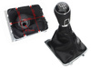 VW Passat B6 06-11 Gear shift knob BLACK + Lever Gaiter with frame CHROM 5 Gear