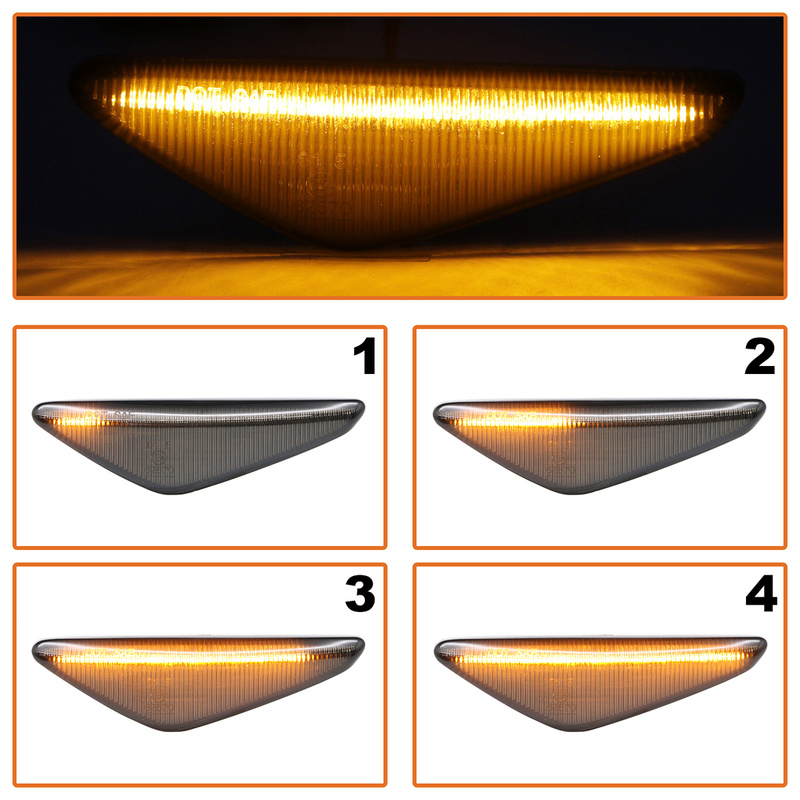 BMW 3 E46 COUPE / KABRIOLET 03-06 kierunkowskaz boczny LED DYMIONY DYNAMICZNY 2 szt. KPL