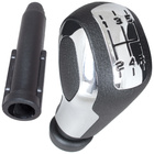 Citroen C3 C4 C5 Xsara gałka zmiany biegów CZARNA + CHROM 5 BIEGÓW + adapter / przejściówka dźwigni drążka gałki zmiany biegów 2 szt. KPL