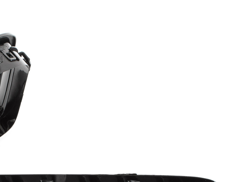 BMW 5 F10 / F11 10-17 atrapy między reflektory (nerki) lewa + prawa kpl. BLACK GLOSSY DOUBLE BAR