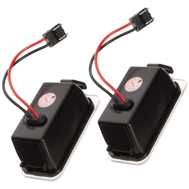 Ford C-MAX II Fiesta Mk7 Focus Mk2 FL Galaxy II Kuga Mondeo Mk4 S-MAX Licence plate light / lamp LED 2 pcs set