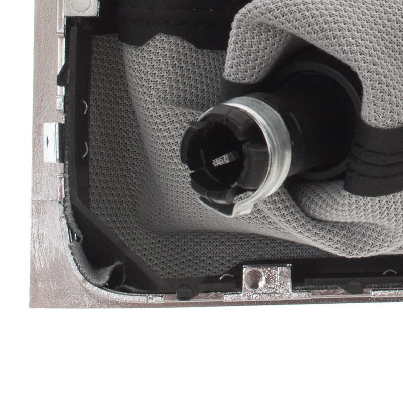 VW Passat CC 08-12 gałka zmiany biegów SILVER + mieszek z ramką CHROM 6 BIEGÓW