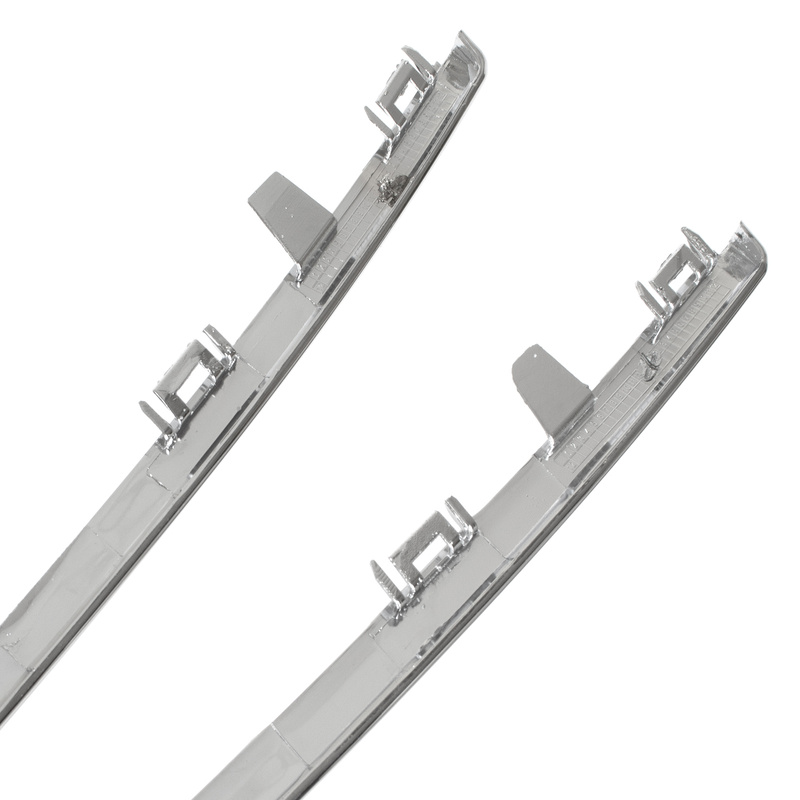 Peugeot 508 I 10-15 listwa GÓRNA + DOLNA atrapy między reflektory (grilla) CHROM 2 szt. KPL