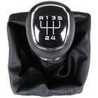 Skoda Octavia III 2012- gałka zmiany biegów CZARNA ABS + mieszek z ramką 5 BIEGÓW